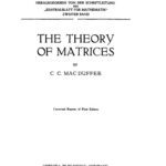 خرید و دانلود نسخه کامل کتاب The Theory of Matrices