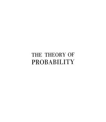 خرید و دانلود نسخه کامل کتاب The Theory of Probability