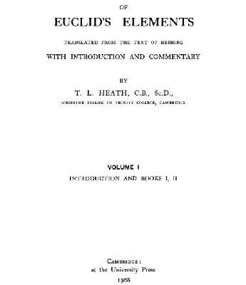 خرید و دانلود نسخه کامل کتاب The thirteen books of Euclid’s elements