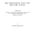 خرید و دانلود نسخه کامل کتاب The Twenty-Seven Lines Upon the Cubic Surface