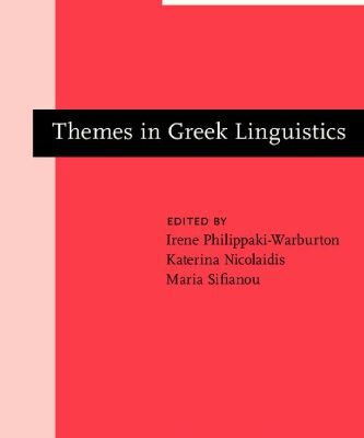 خرید و دانلود نسخه کامل کتاب Themes in Greek Linguistics: Papers from the First International Conference on Greek Linguistics, Reading, September 1993