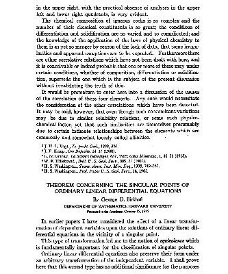 خرید و دانلود نسخه کامل کتاب Theorem Concerning the Singular Points of Ordinary Linear Differential Equations