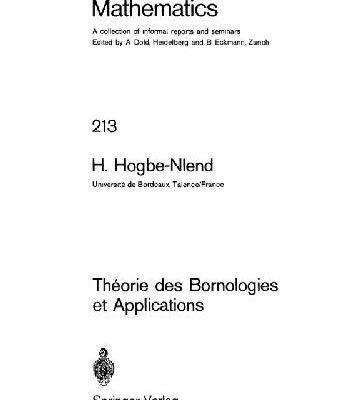 خرید و دانلود نسخه کامل کتاب Théorie des Bornologies et Applications