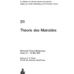 خرید و دانلود نسخه کامل کتاب Théorie des Matroïdes: Rencontre Franco-Britannique Actes 14 – 15 Mai 1970