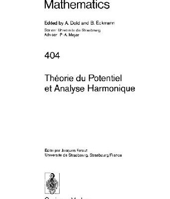 خرید و دانلود نسخه کامل کتاب Theorie du Potentiel et Analyse Harmonique