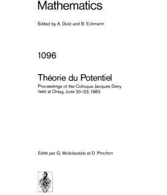 خرید و دانلود نسخه کامل کتاب Théorie du Potentiel: Proceedings of the Colloque Jacques Deny held at Orsay, June 20–23, 1983