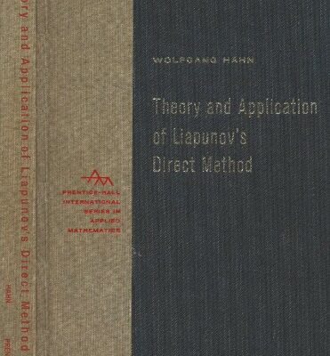 خرید و دانلود نسخه کامل کتاب Theory and application of Liapunov’s direct method