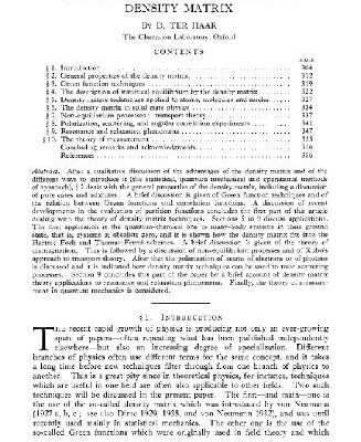 خرید و دانلود نسخه کامل کتاب Theory and applications of the density matrix