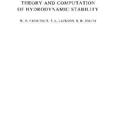 خرید و دانلود نسخه کامل کتاب Theory and Computation of Hydrodynamic Stability Criminale