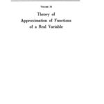 خرید و دانلود نسخه کامل کتاب Theory of approximation of functions of a real variable