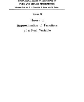 خرید و دانلود نسخه کامل کتاب Theory of approximation of functions of a real variable