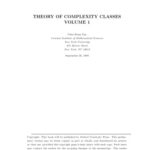 خرید و دانلود نسخه کامل کتاب Theory of Complexity Classes  Volume 1