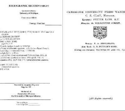 خرید و دانلود نسخه کامل کتاب Theory of Differential Equations, Six Volume set, 6 Volumes