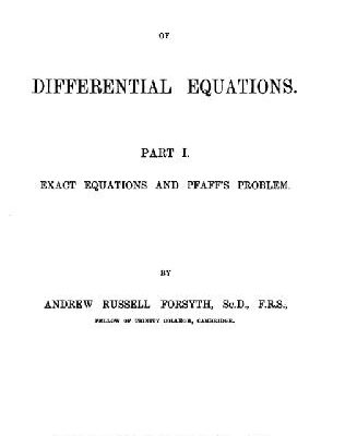 خرید و دانلود نسخه کامل کتاب Theory of differential equations