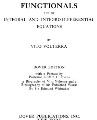 خرید و دانلود نسخه کامل کتاب Theory of functionals and of integral and integro-differential equations