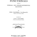 خرید و دانلود نسخه کامل کتاب Theory of Functionals and of Integral and Integro-Differential Equations