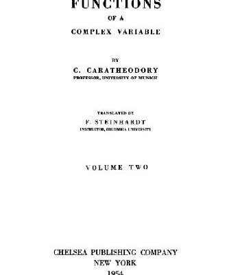 خرید و دانلود نسخه کامل کتاب Theory of Functions of a Complex Variable.