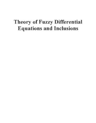 خرید و دانلود نسخه کامل کتاب Theory of fuzzy differential equations and inclusions