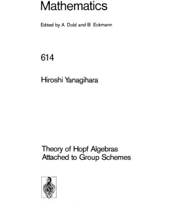 خرید و دانلود نسخه کامل کتاب Theory of Hopf Algebras Attached to Group Schemes