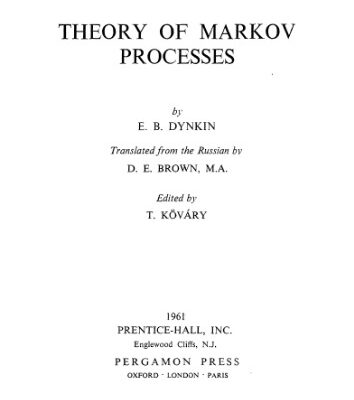 خرید و دانلود نسخه کامل کتاب Theory of Markov processes