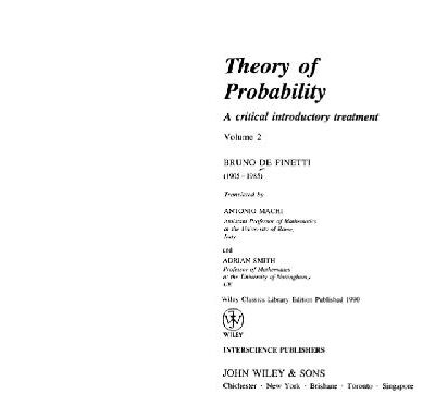 خرید و دانلود نسخه کامل کتاب Theory of probability
