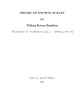 خرید و دانلود نسخه کامل کتاب Theory of Systems of Rays