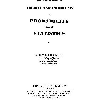 خرید و دانلود نسخه کامل کتاب Theory & Problems Of Probability & Statistics (2 Printing)