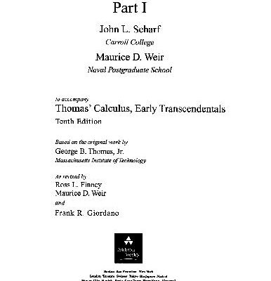 خرید و دانلود نسخه کامل کتاب Thomas’ Calculus, Early Trascendentals Instructors Solutions Manual
