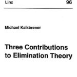 خرید و دانلود نسخه کامل کتاب Three Contributions to Elimination Theory