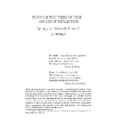 خرید و دانلود نسخه کامل کتاب Through the prizm of time angles of reflection (Unpublished epilogue to Comrade Einstein, Sept-2007)
