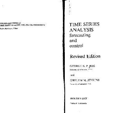 خرید و دانلود نسخه کامل کتاب Time series analysis: forecasting and control