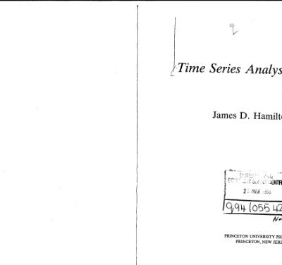 خرید و دانلود نسخه کامل کتاب Time Series Analysis
