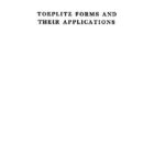 خرید و دانلود نسخه کامل کتاب Toeplitz Forms and Their Applications