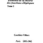خرید و دانلود نسخه کامل کتاب Tome I 1. Elements de la theorie des fonctions elliptiques. Introduction. Calcul differentiel