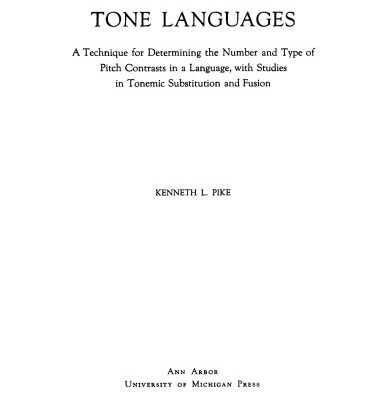 خرید و دانلود نسخه کامل کتاب Tone Languages