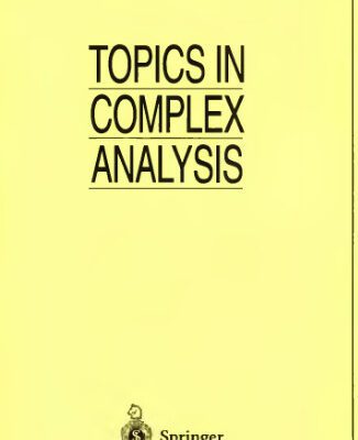 خرید و دانلود نسخه کامل کتاب Topics in complex analysis