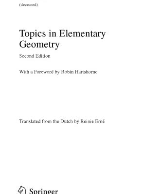 خرید و دانلود نسخه کامل کتاب Topics in elementary geometry