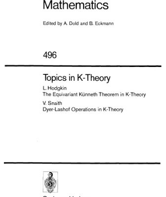 خرید و دانلود نسخه کامل کتاب Topics in K-Theory