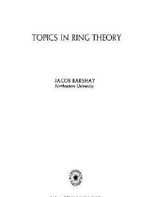 خرید و دانلود نسخه کامل کتاب Topics in ring theory