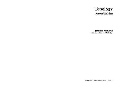 خرید و دانلود نسخه کامل کتاب Topologia Generale Munkres J. General Topology
