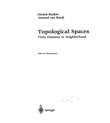 خرید و دانلود نسخه کامل کتاب Topological spaces. From distance to neighborhood
