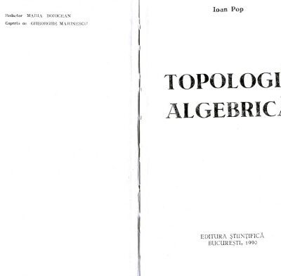 خرید و دانلود نسخه کامل کتاب Topologie algebrică