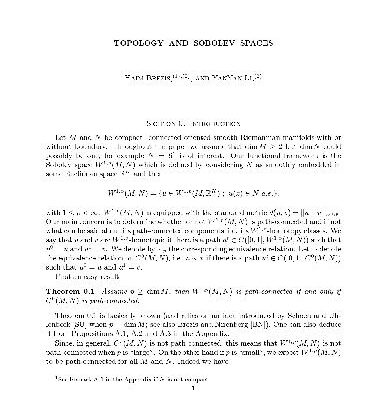 خرید و دانلود نسخه کامل کتاب Topology & Sobolev Spaces