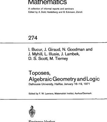 خرید و دانلود نسخه کامل کتاب Toposes, Algebraic Geometry And Logic