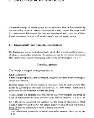 خرید و دانلود نسخه کامل کتاب Toroidal Groups: Line Bundles, Cohomology and Quasi-Abelian Varieties