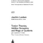 خرید و دانلود نسخه کامل کتاب Torsion Theories, Additive Semantics, and Rings of Quotients