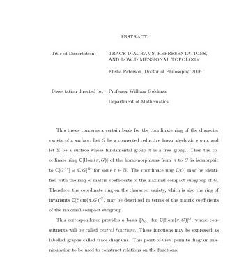 خرید و دانلود نسخه کامل کتاب Trace diagrams, representations, and low-dimensional topology (PhD thesis)