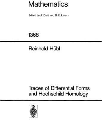خرید و دانلود نسخه کامل کتاب Traces of Differential Forms and Hochschild Homology