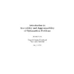 خرید و دانلود نسخه کامل کتاب Tractability and approximability of optimization problems