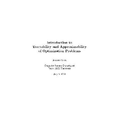 خرید و دانلود نسخه کامل کتاب Tractability and approximability of optimization problems